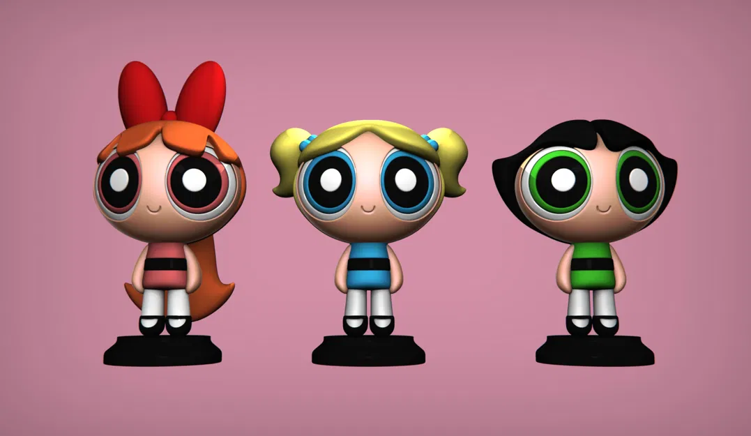 Mô hình Powerpuff Girls - In Đơn và Đa Vật liệu - Image 5