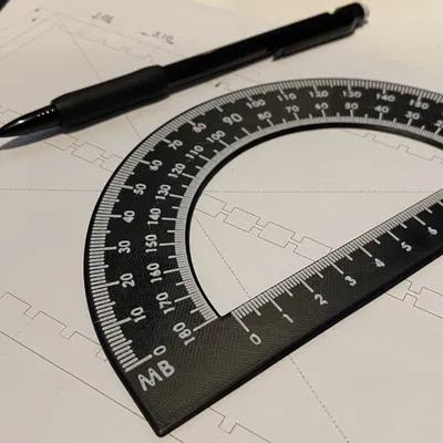 Thước Đo Độ Nửa Vòng Tròn 180 Độ