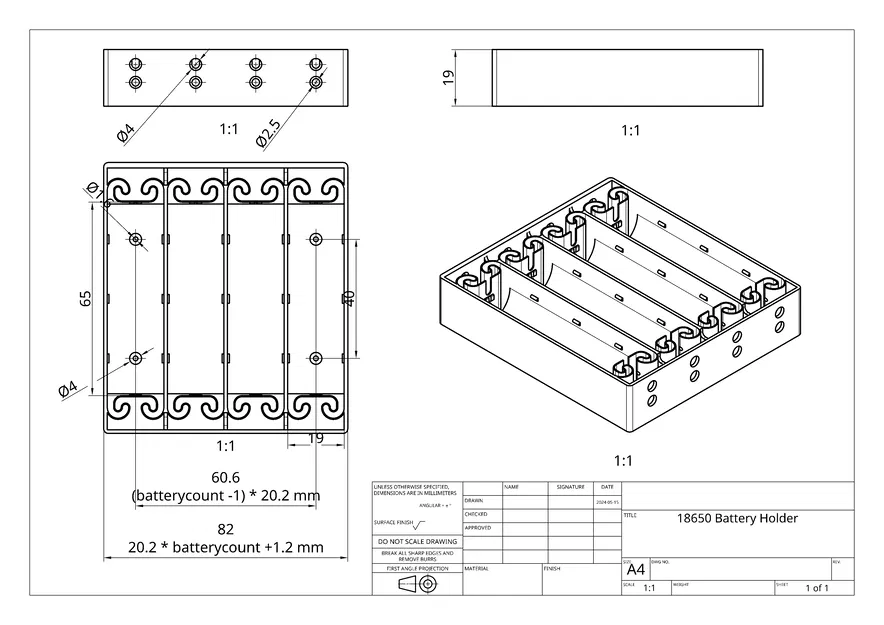 Đế Pin 18650 Cho 1/2/3/4/5/6/8/10/12 Viên - Image 4