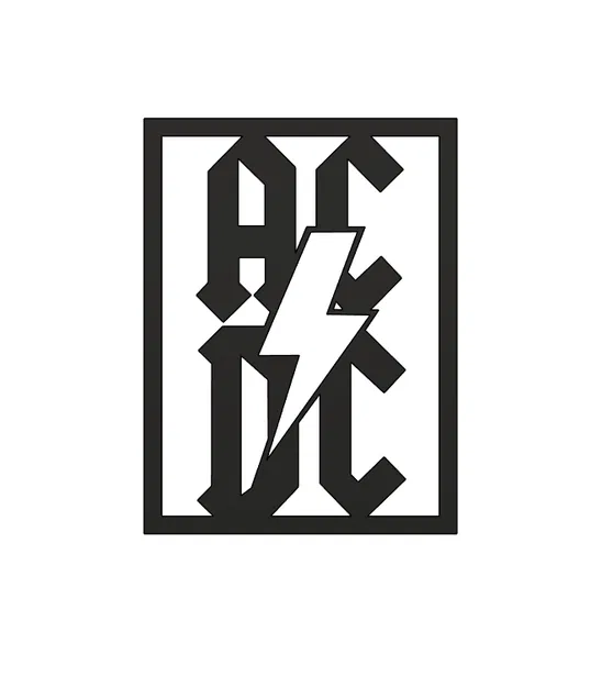 Tấm Biển Treo Tường AC-DC - Image 1