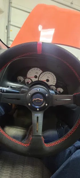 Nắp Còi Universal Cho Vô Lăng Xe Chevy - Image 1