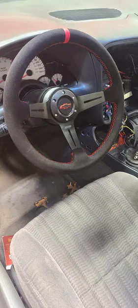 Nắp Còi Universal Cho Vô Lăng Xe Chevy - Image 2