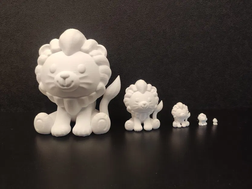 Tượng Sư Tử Ngồi - Mô hình 3D - Image 1