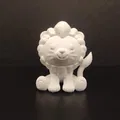 Tượng Sư Tử Ngồi - Mô hình 3D - Thumbnail 2