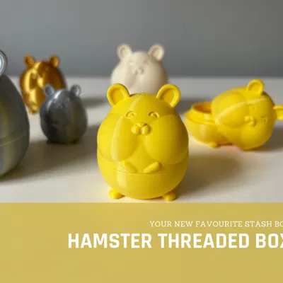 Hộp đựng đồ hình chuột hamster có ren