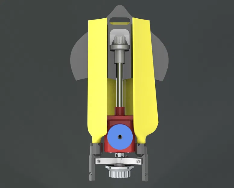 TURBINE GIÓ IN 3D (PHIÊN BẢN TRỤC NGANG) - Image 1