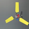 TURBINE GIÓ IN 3D (PHIÊN BẢN TRỤC NGANG) - Thumbnail 2