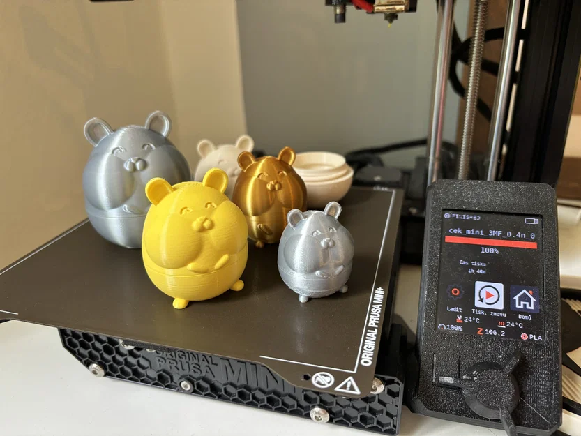 Hộp đựng đồ hình chuột hamster có ren - Image 4