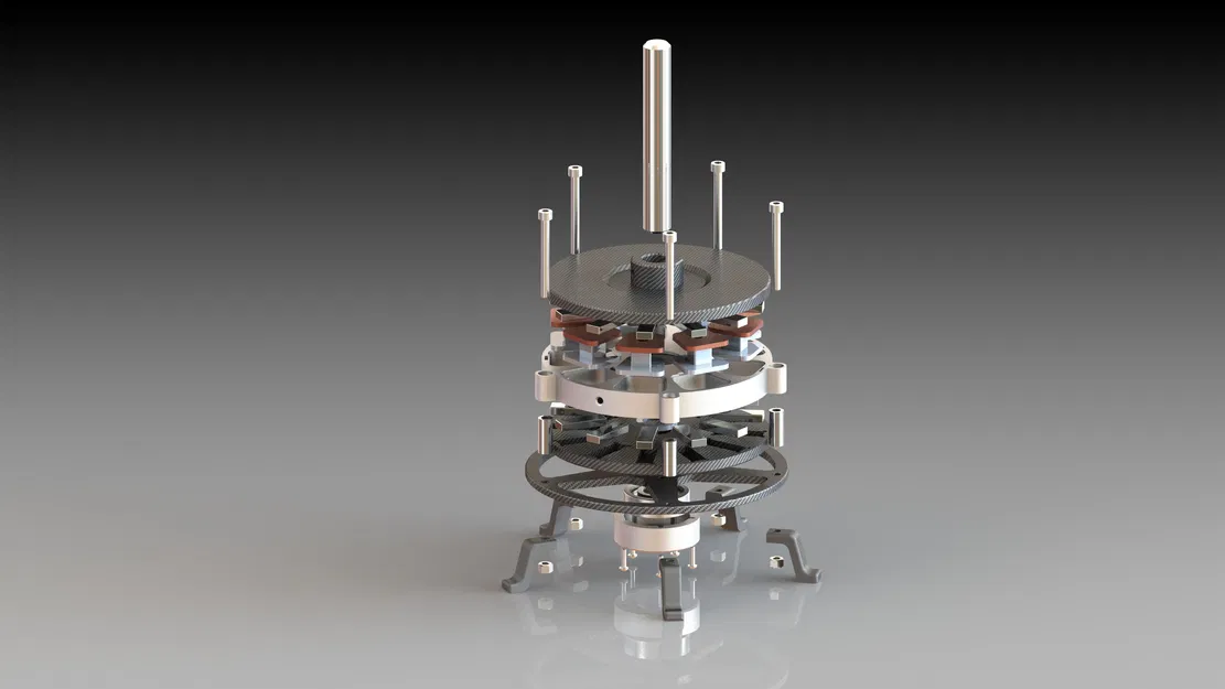 MÔ TƠ PHẲNG TRỤC IN 3D (KHÔNG CÓ LÕI) - Image 1