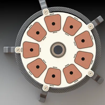 MÔ TƠ PHẲNG TRỤC IN 3D (KHÔNG CÓ LÕI)