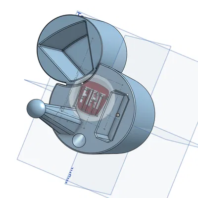 Giá đỡ điện thoại cho hộc ly Fiat 500