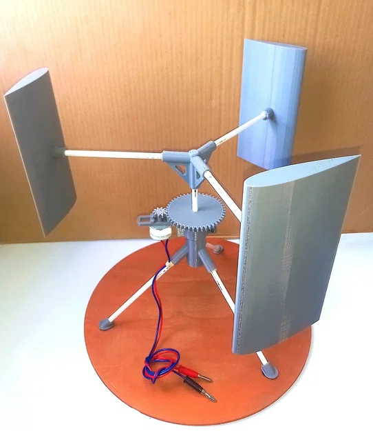 Tuabin gió Darrieus làm từ Bút chì và Bộ phận in 3D - Image 30