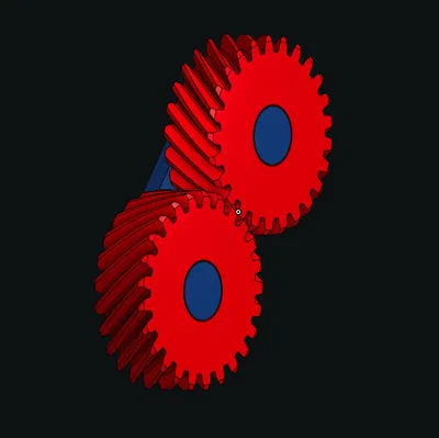 Mô Hình Bánh Răng Nghiêng Đơn Giản