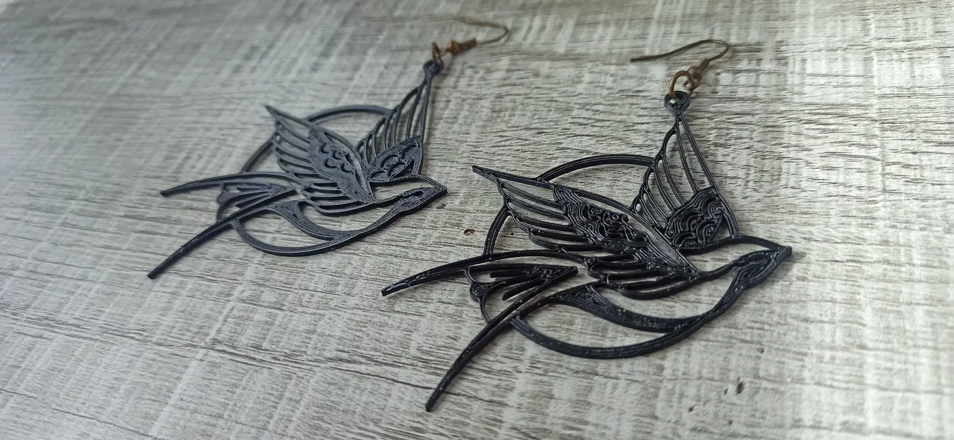 Bông Tai Chim Én Kiểu Old School - Image 1