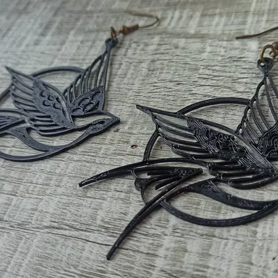 Bông Tai Chim Én Kiểu Old School