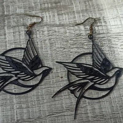 Bông Tai Chim Én Kiểu Old School