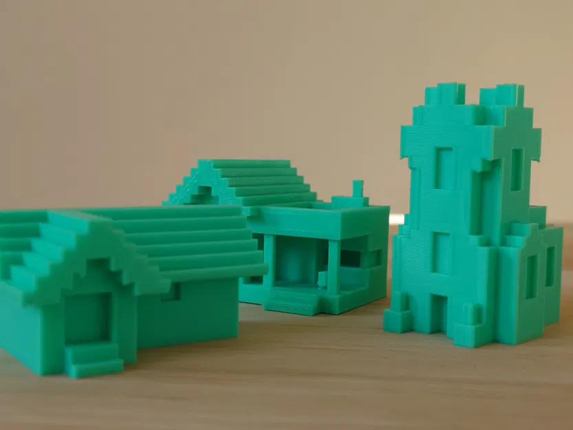 Mô hình Làng Đồng Quê Minecraft (Minecraft Plains Village) - Image 1