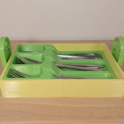 Khay Đựng Dao Nĩa Đơn Giản