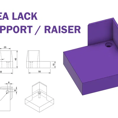 Đế kê bàn Ikea Lack / chồng đồ (cao 15mm)