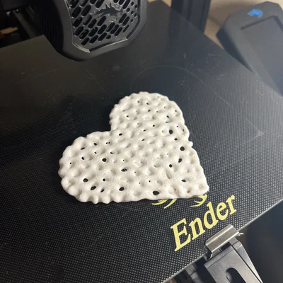 Trái Tim Voronoi - Mô Hình 3D Độc Đáo