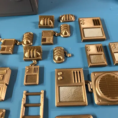 Greebles Phần 2! Đèn, Đơn vị nguồn, Lỗ thông gió, Thang, Đơn vị điều khiển và nhiều hơn nữa!