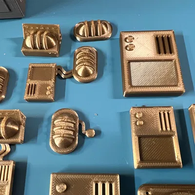 Greebles Phần 2! Đèn, Đơn vị nguồn, Lỗ thông gió, Thang, Đơn vị điều khiển và nhiều hơn nữa!