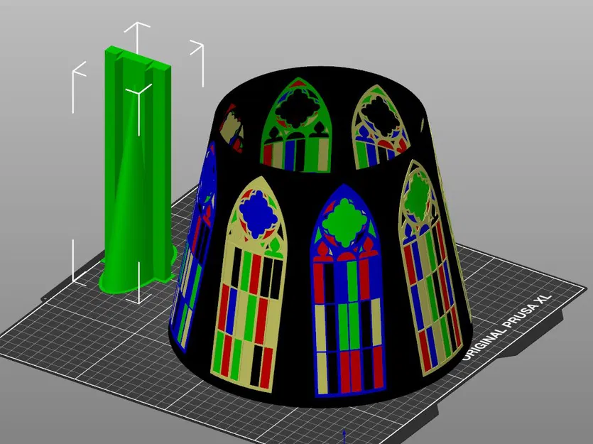 Chụp đèn kính Gothic cho Prusa XL - Image 2
