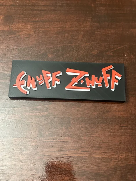 Biển hiệu "enuff znuff" phong cách thập niên 80 - Image 1