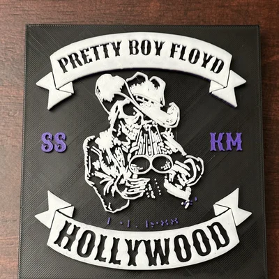 Biển hiệu "Pretty Boy Floyd" Phong Cách 80s