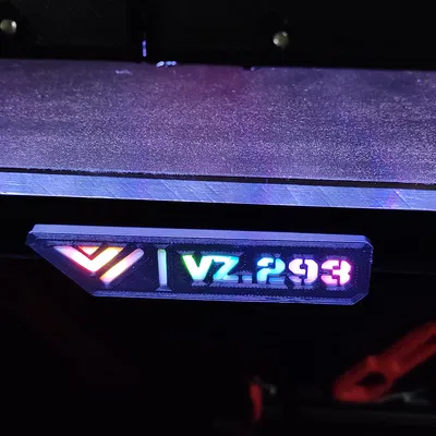 Vzbot Led Serial Plate và Logo
