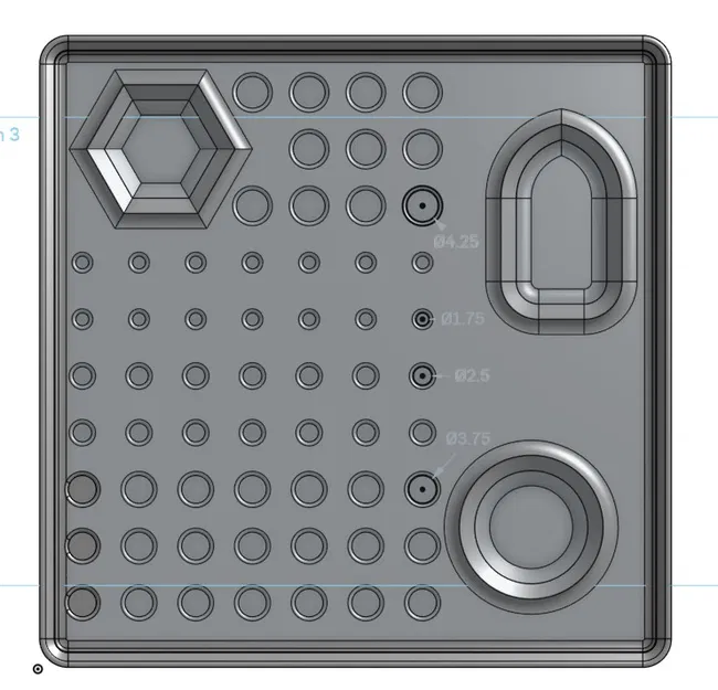 Hộp Dọn Dẹp Bản In Gridfinity 4x4 - Image 2