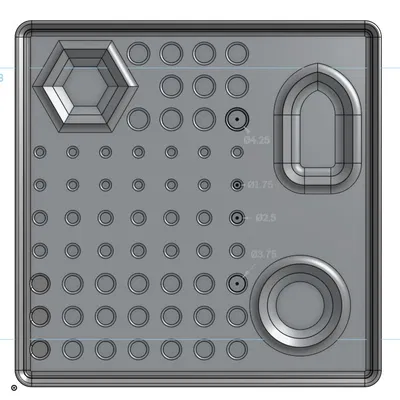 Hộp Dọn Dẹp Bản In Gridfinity 4x4