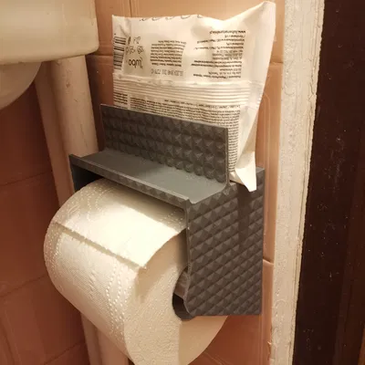 Giá Đỡ Giấy Vệ Sinh Có Ngăn Đựng Khăn Ướt Và Điện Thoại