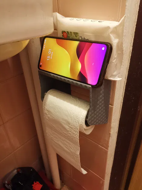 Giá Đỡ Giấy Vệ Sinh Có Ngăn Đựng Khăn Ướt Và Điện Thoại - Image 2