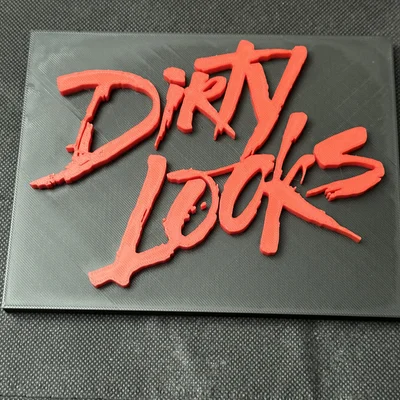 Biển Nhạc Rock "Dirty Looks" Kiểu 80s