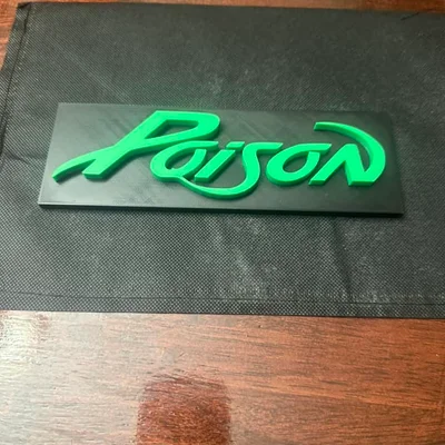 Biểu ngữ ban nhạc Poison thập niên 80