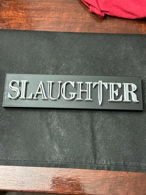 Biển Ban Nhạc Slaughter Thập Niên 80 - Image 1