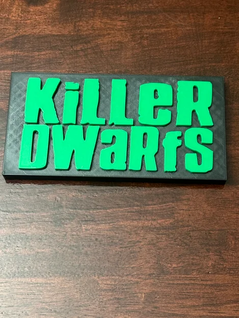 Biển hiệu ban nhạc Killer Dwarfs thập niên 80 - Image 1