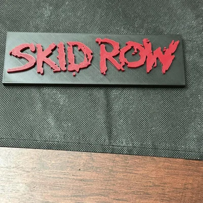 Biển Nhạc Cụ Skid Row Thập Niên 80