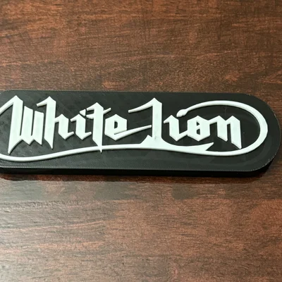 Biển Nhạc Rock White Lion Thập Niên 80