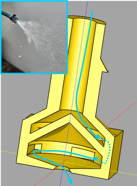 Đầu phun micro-vortex cho ống OD 6.5 mm (1/4 inch) - Image 2