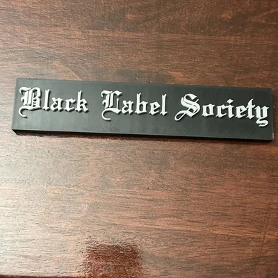 Biển Tên Ban Nhạc Black Label Society