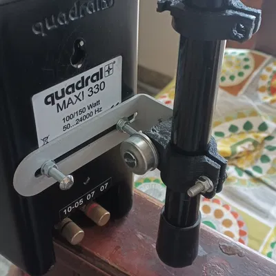 Giá đỡ loa cao độ trên thanh ray rèm (Loa atmos)