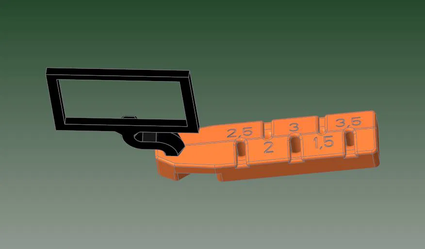 Kệ giữ lục giác kèm chỗ cắm nhiệt kế cho MK3S - Image 2