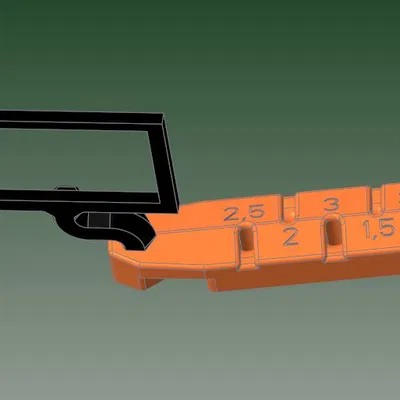 Kệ giữ lục giác kèm chỗ cắm nhiệt kế cho MK3S