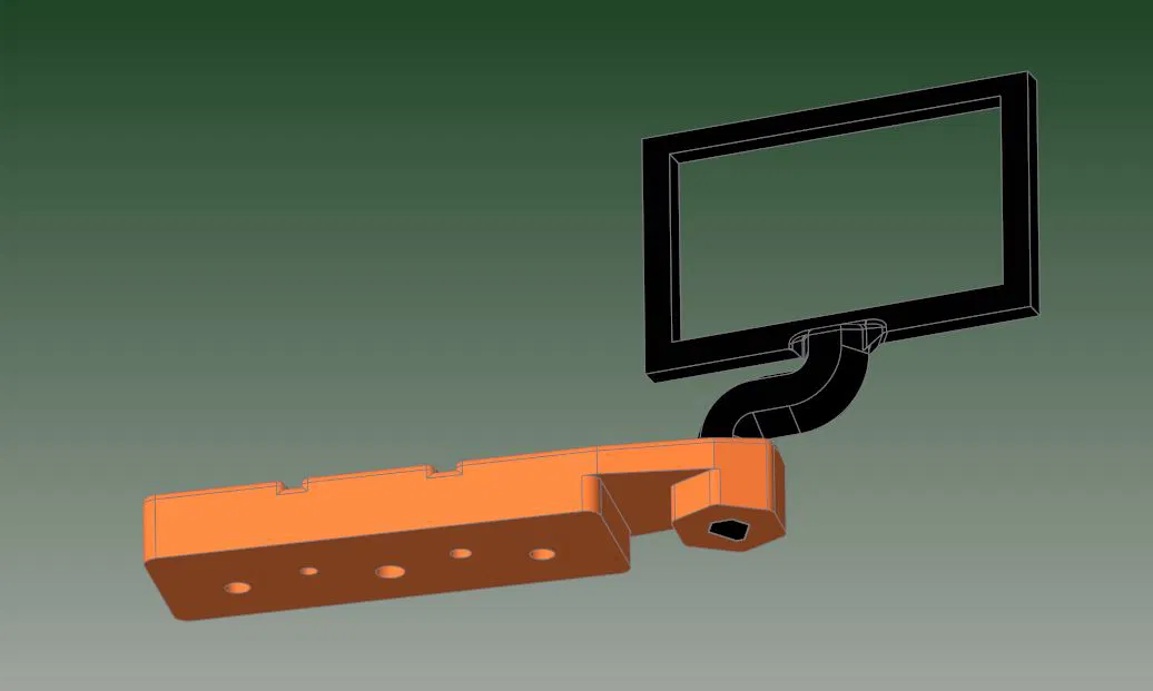 Kệ giữ lục giác kèm chỗ cắm nhiệt kế cho MK3S - Image 3