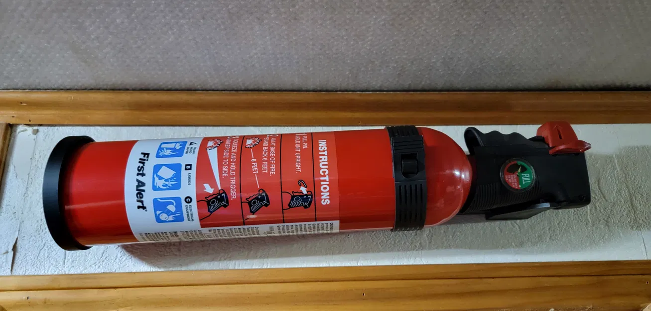 Giá đỡ cơ sở cho bình chữa cháy được lắp đặt theo chiều ngang - Image 2