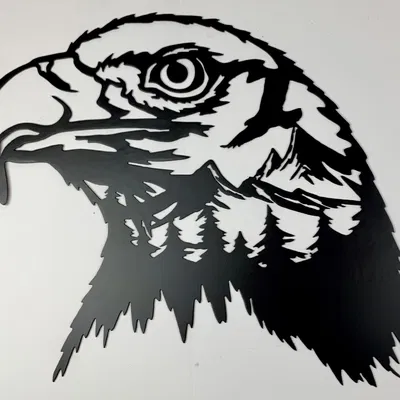 Mẫu in "Đại Bàng Trên Núi/Yêu Nước"