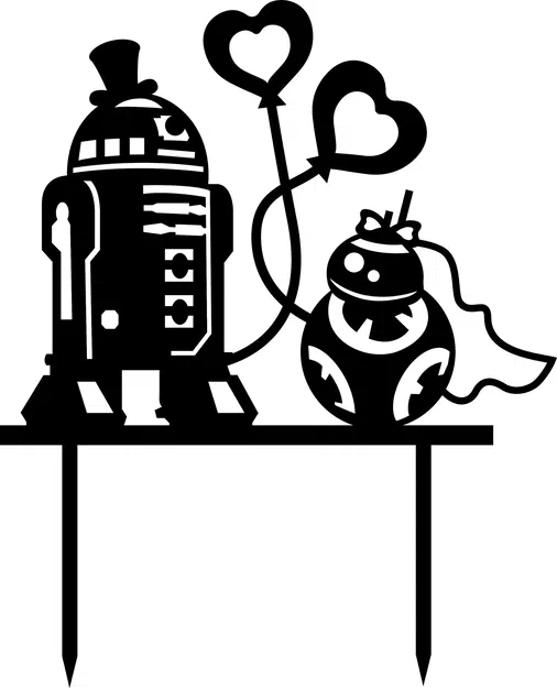 Mẫu Droid Trang Trí Bánh Kem - Image 1