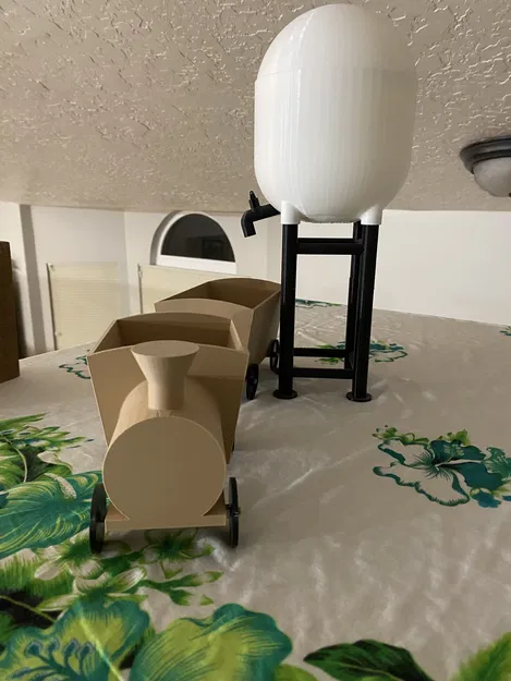 Tàu Hỏa Trồng Cây Kèm Tháp Nước - Image 1